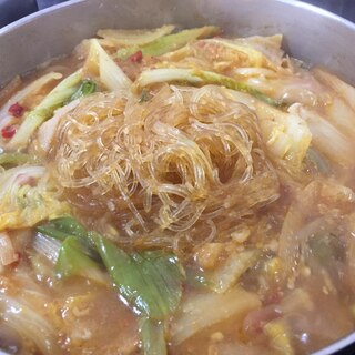 白菜豚キムチ重ね煮込み